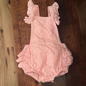 Ruffle Butts Light Pink Baby romper